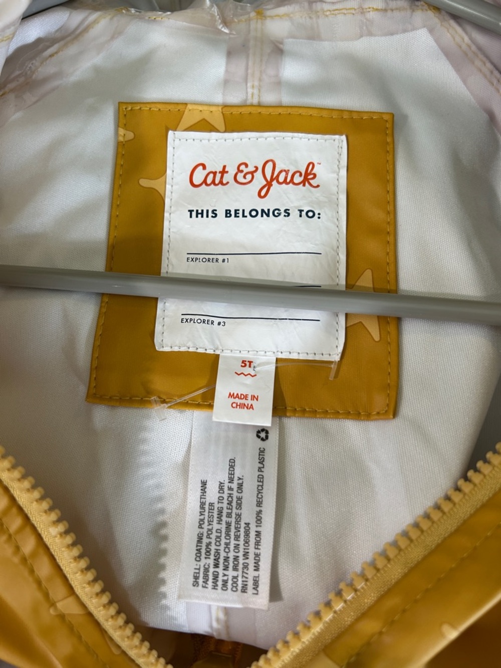 New Cat & Jack Rain Proof Jumpsuit - Picture 4 of 4